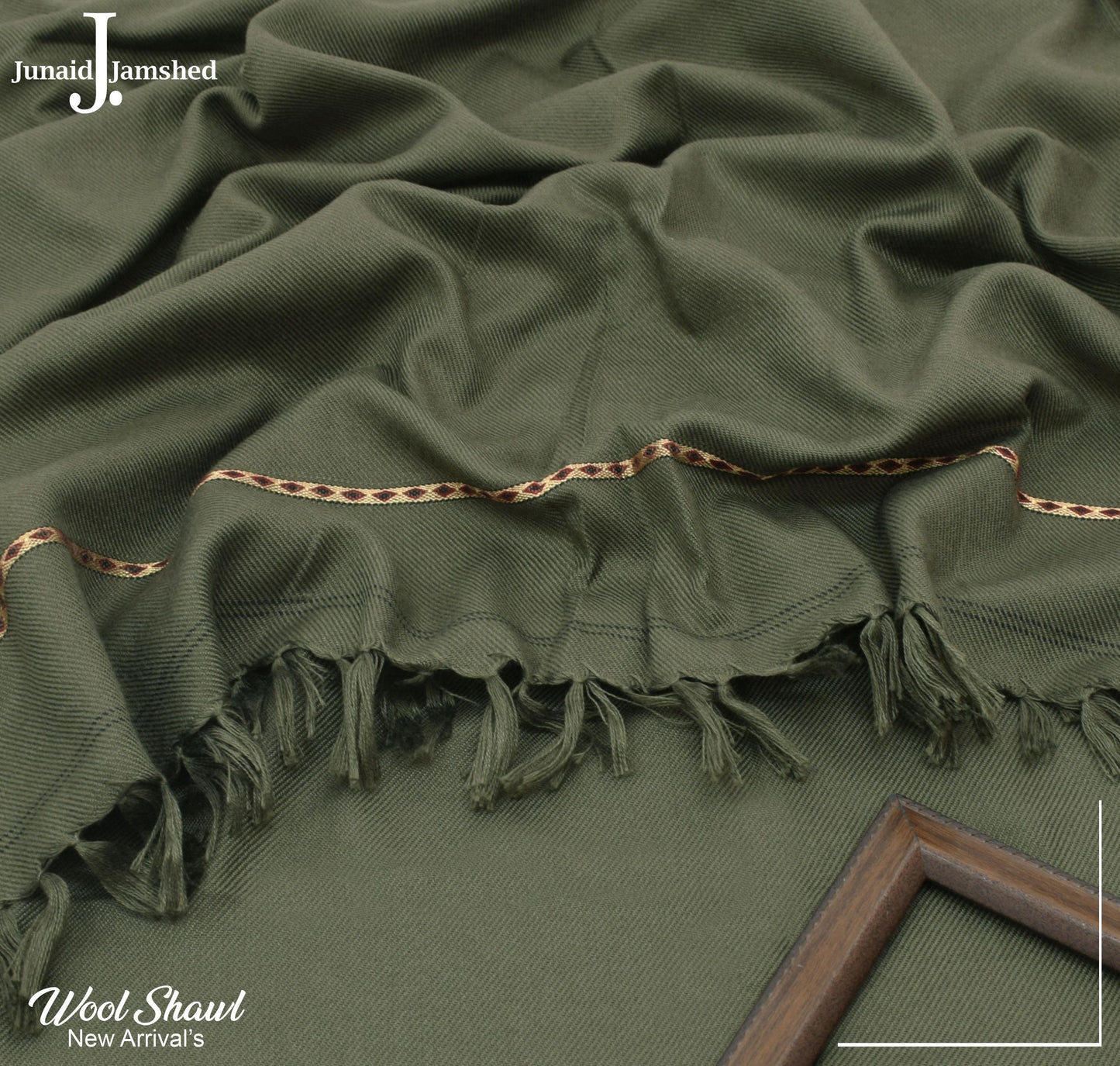JUNAID JAMSHED PREMIUM WOOL SHAWL FOR MEN