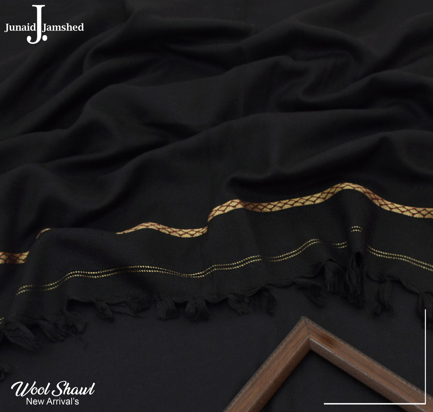 JUNAID JAMSHED PREMIUM WOOL SHAWL FOR MEN