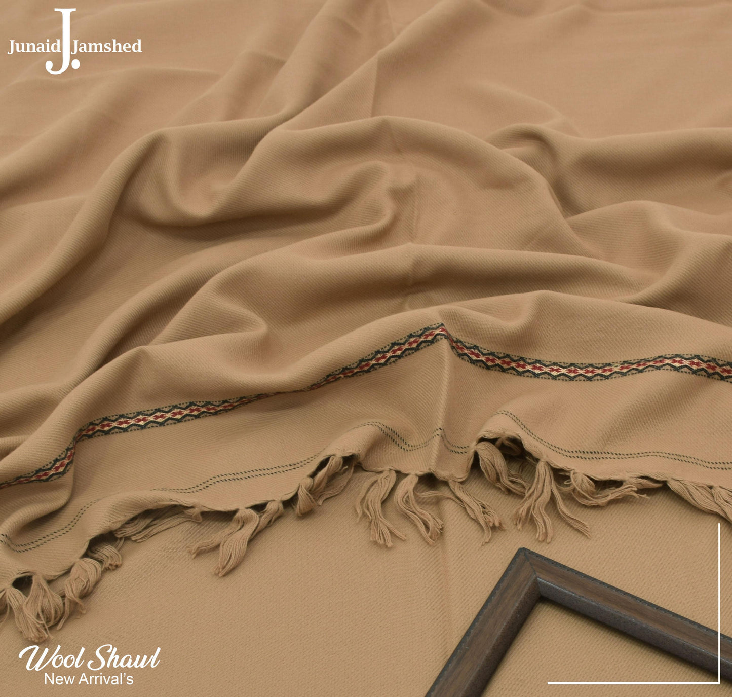 JUNAID JAMSHED PREMIUM WOOL SHAWL FOR MEN