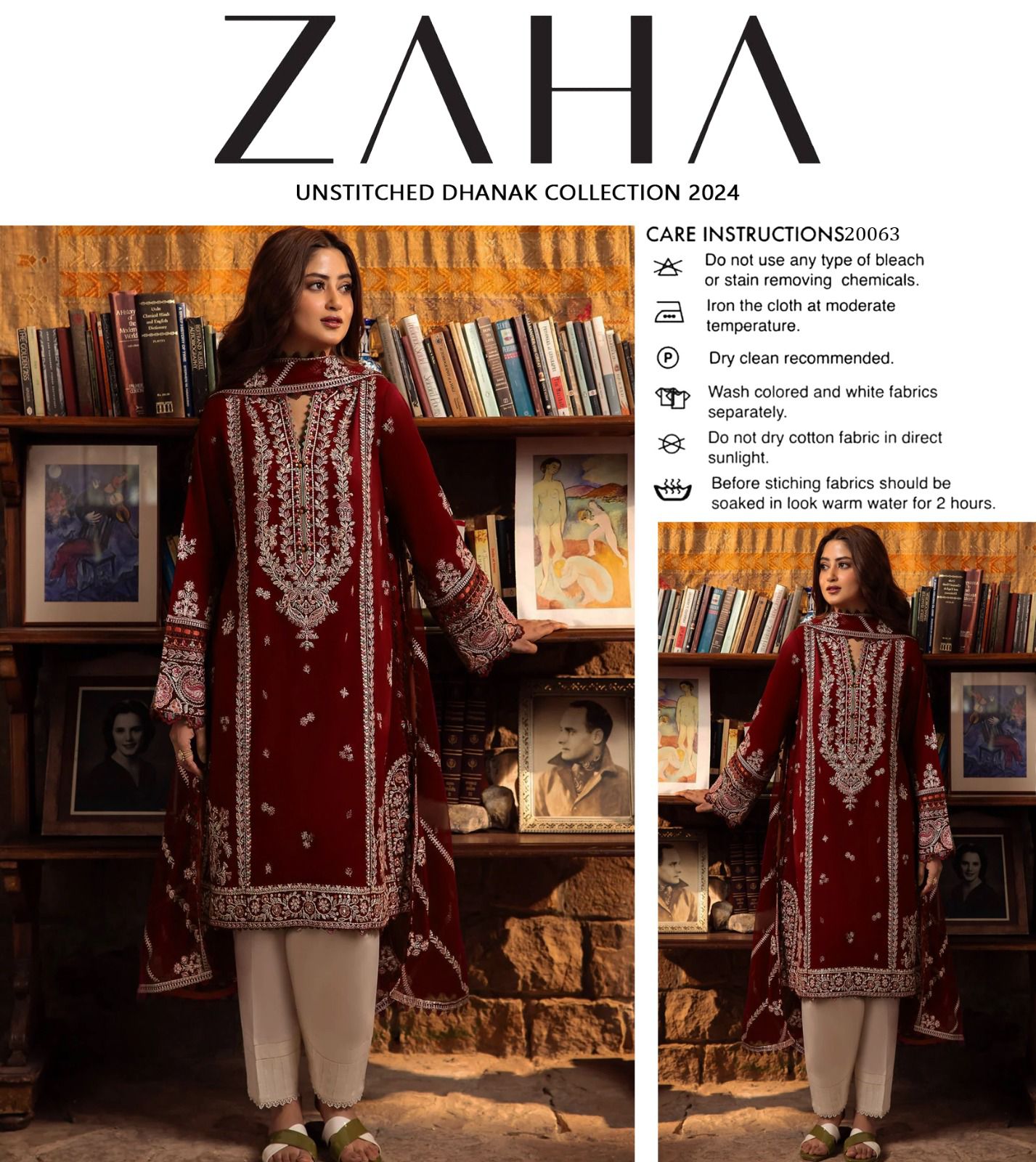 ZAHA UNSTICHED DHANAK