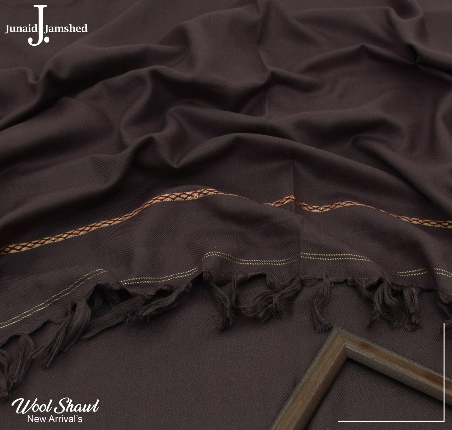 JUNAID JAMSHED PREMIUM WOOL SHAWL FOR MEN