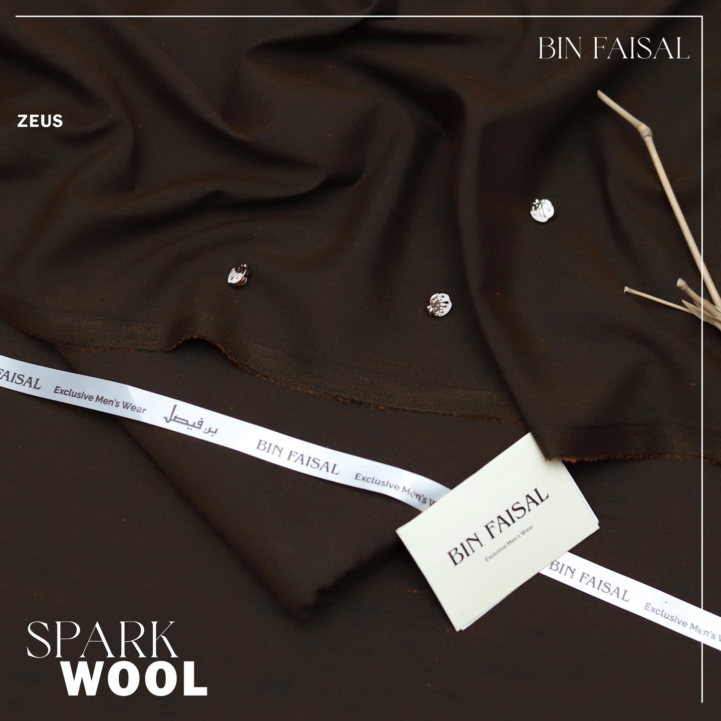 BIN FAISAL  100% Pure Super Luxury Spark  Wool Winter Collection 2025