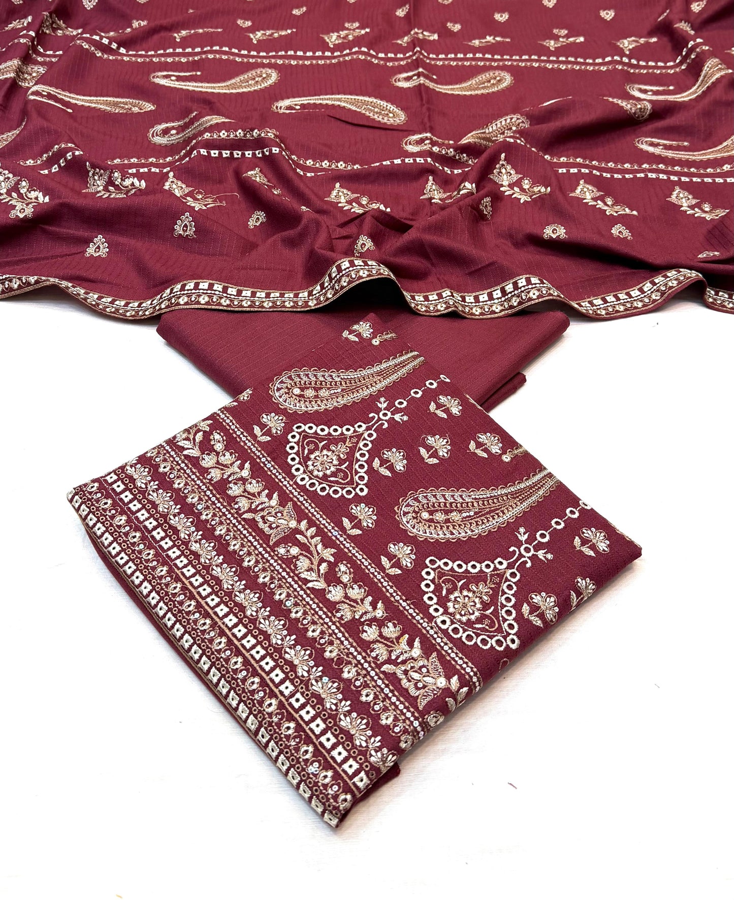 Bareeza 3pc Embroidery Fancy luxury Collection