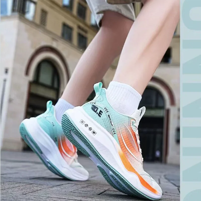 Non Slip Sneakers for Men Autumn Mesh Fabric Shoe Leisure Thick Soled Sportshoes Wear-Resistant Anti Collision Casual Shoes 2025