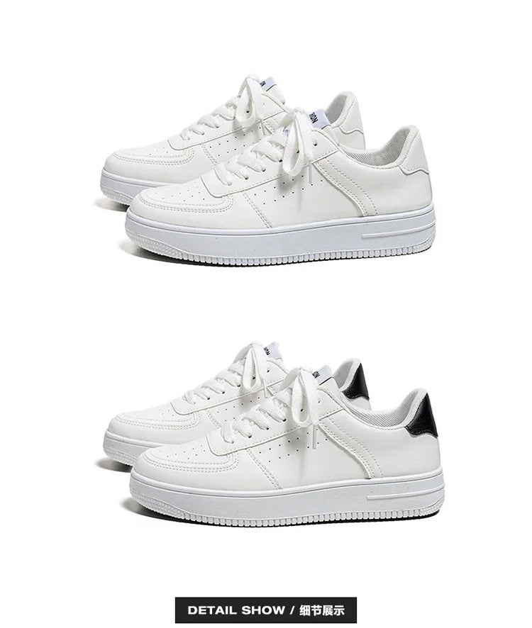 Summer Men's Shoes Breathable, Casual and Versatile Men's Shoes for Teenagers 2025 New Pure White Sports Sneakers for Students
