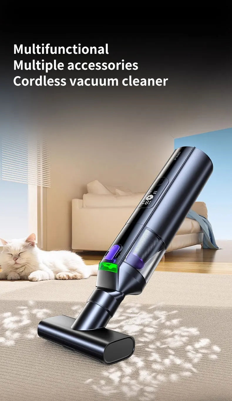 Cafele 15000Pa Wireless Vacuum Cleaner Portable Air Pump Vacuum Sealer Powerful Air Blower 4-in-1 For Car Home Office PC Clean